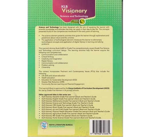 KLB Visionary Science and Technology Learner's Grade 5 (Approved) by A. Kihugu, F. Munene, M. Aludo, P. Wainaina, L. Maundu, I. Mwendwa and C. Avadi - Image 2