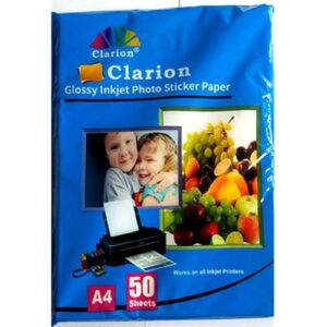 Clarion Glossy Inkjet Photo Sticky Paper