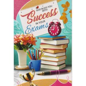 Exams Success Card A4