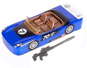 Car-Shaped Metallic Pencil Pouch